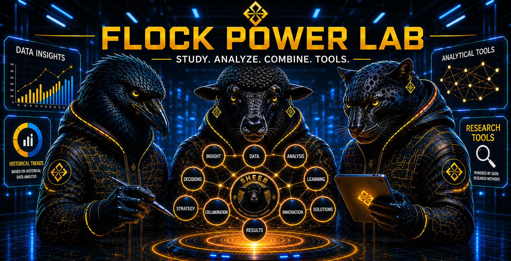 FLOCK POWER LAB — Study, analyze, combine, tools